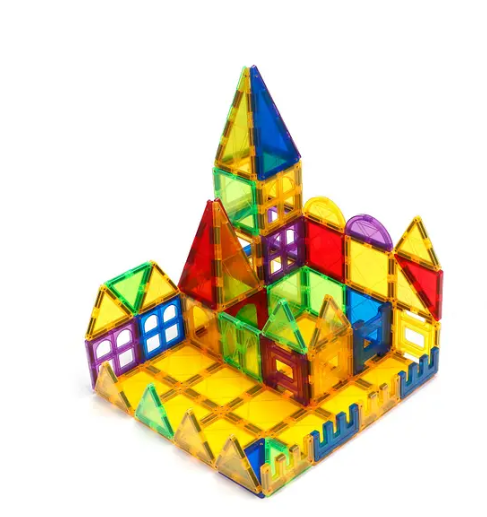 103 PCS Magnetic Tiles for Kids, Stem Learning Toys, Montessori Magnetic Blocks for kids and toddlers