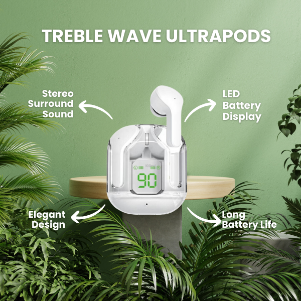 TREBLE WAVE Ultrapods Earbuds