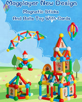 Diy Color Magnet Rods And Balls Construction Game, Educational Building Blocks Toys for Kids
