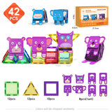 Magnetic Tiles for Kids, Stem Learning Toys, Montessori Magnetic Blocks for kids and toddlers