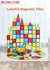 32 Pcs Magnetic Tiles for Kids, Stem Learning Toys, Montessori Magnetic Blocks for kids and toddlers